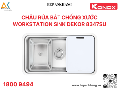 Chậu rửa bát chống xước Workstation Sink Dekor 8347SU